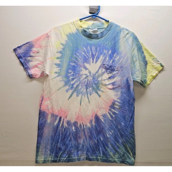 Other - VTG T Shirt Lot 5 90s Y2K Band Promo Nature Tie Dye Food Service M L